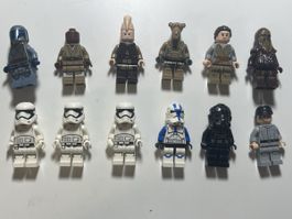 Lot 12 figurines Lego Stars Wars- Jango Fett, Jedi, Troopers