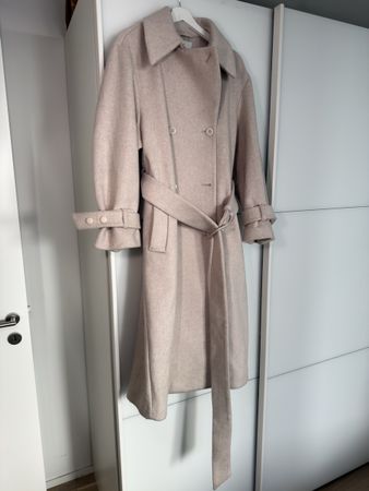 Mantel H&M Wollmischung beige Grösse M 