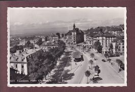 LAUSANNE - Place Chauderon - 1946