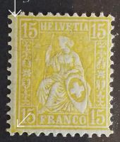 4008) 47, Sitzende Helvetia Abart Fleck postfrisch
