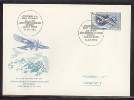 1963, FDC, Pro Aero, Sondermarke 25 Jahre Pro Aero