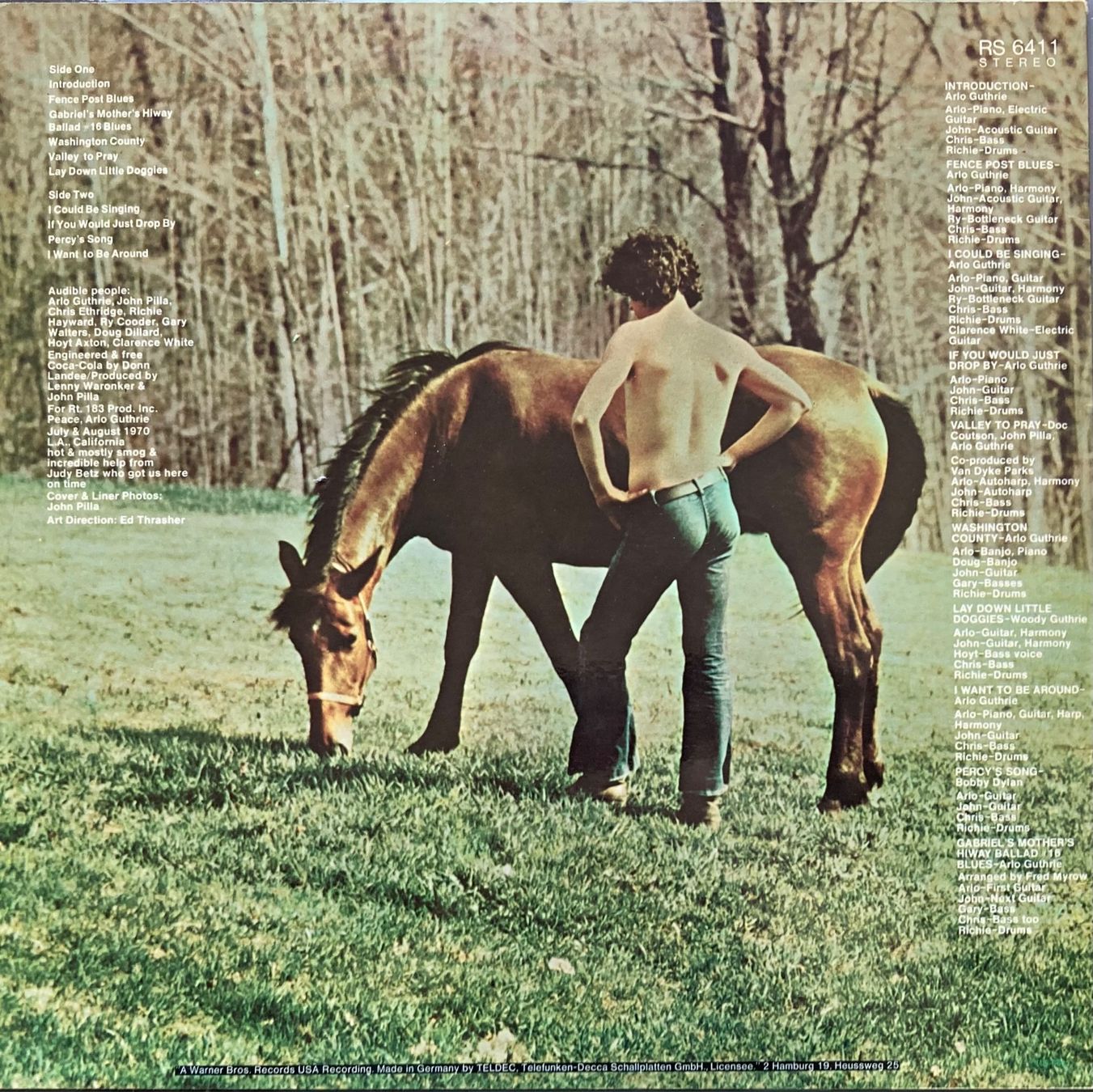 Vinyles: ARLO GUTHRIE - WASHINGTON COUNTY – D'occasion à Poliez-Pittet par Newtown-Records 1