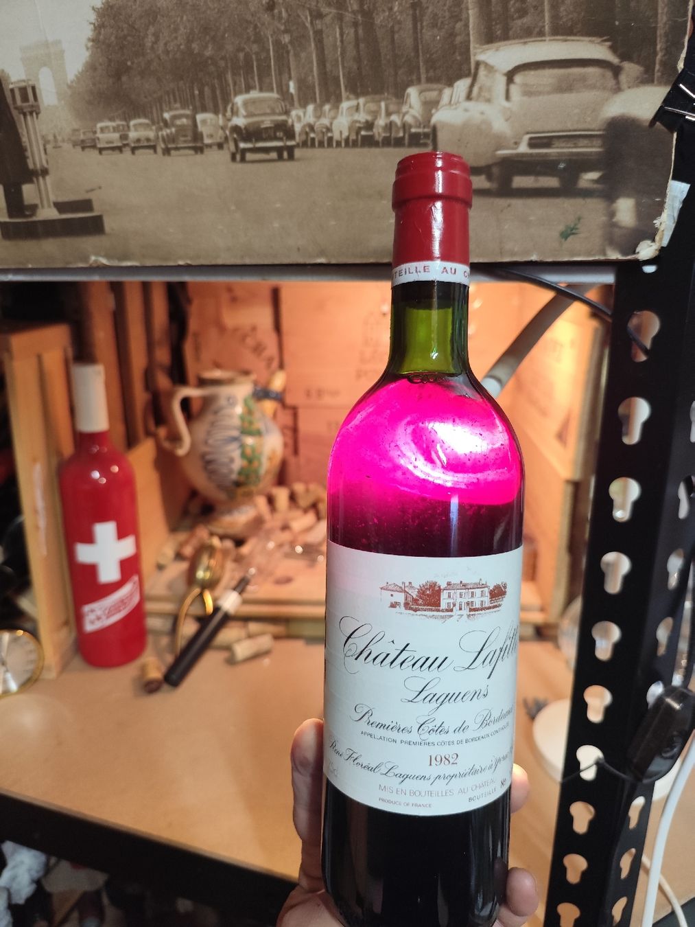 Vino: 1982 Château lafitte laguens – Nuovo e nell'imballaggio originale da Büsserach venduto da Vintage-vins 1