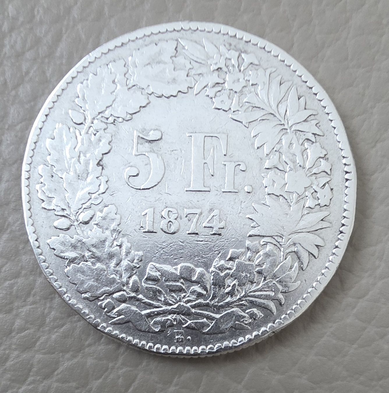Tutti le monete: 5 Fr. 1874 - Super Erhaltung – Usato da Niederuzwil venduto da 262305 1