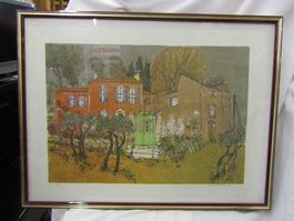 Lithographie von Marco Richterich 51/150  83,5 X 64cm Bild