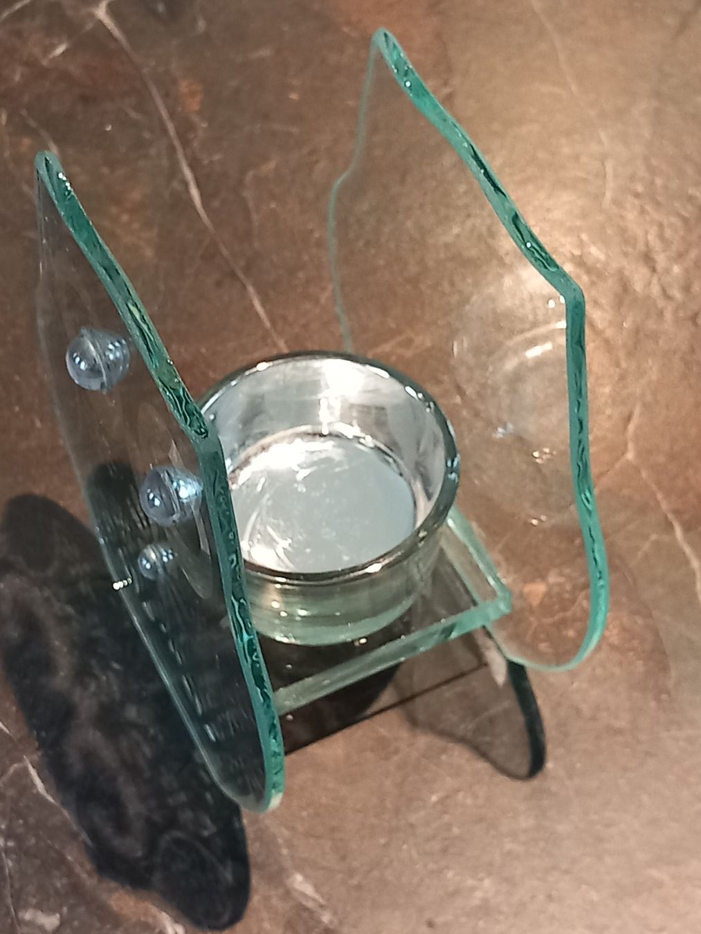 Lampade: Dekorative Eulen-Kerzen-Lampe mit Spiegeleffekt – Usato da Lindau venduto da san_kg2j 3