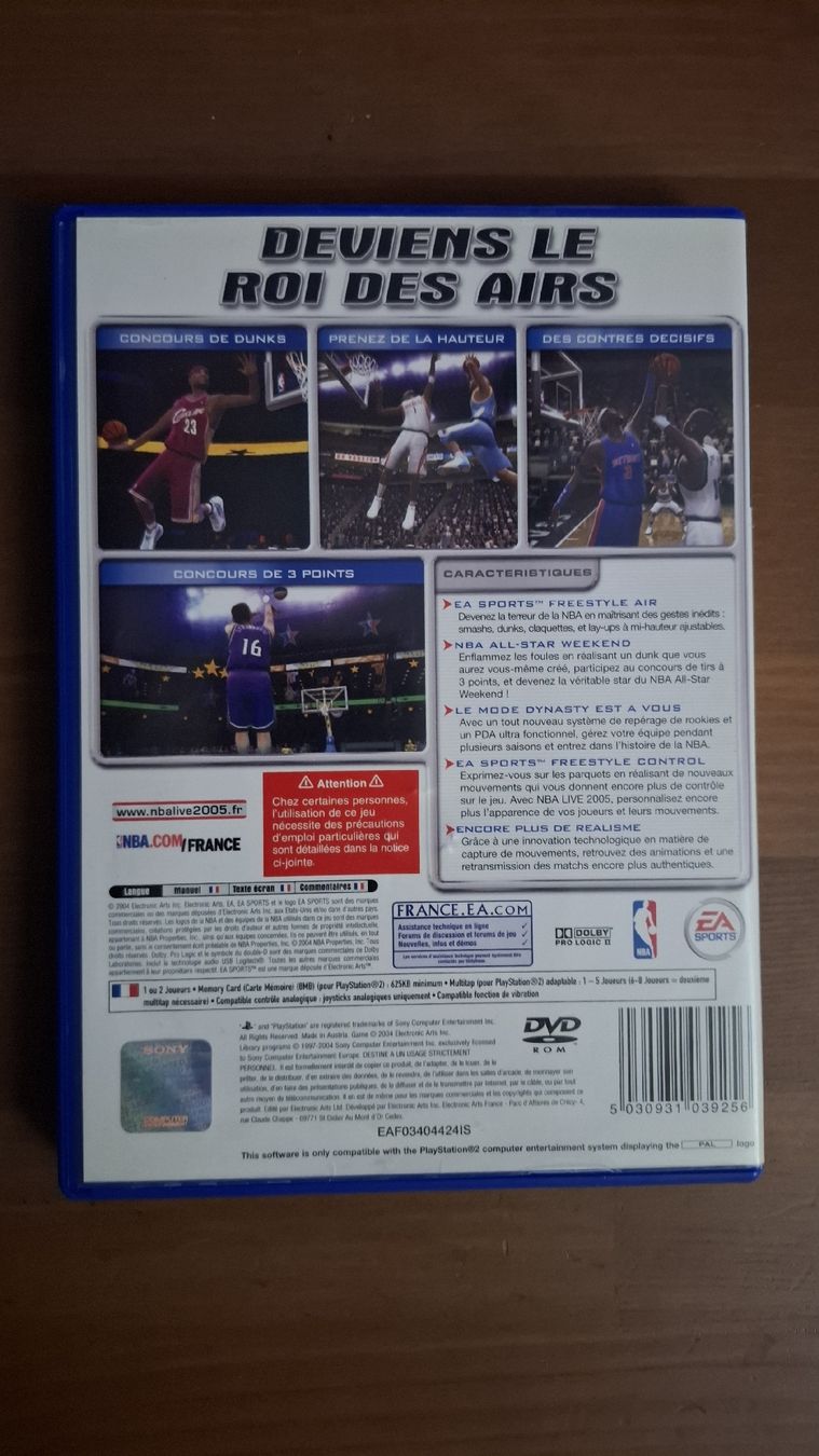 Giochi: NBA Live 2005 PS2 - Jeu de basketball – Usato da Fiaugères venduto da Fiaugeres1609 1