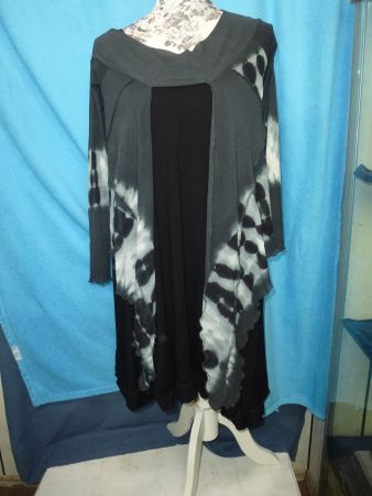 LUBA KLEID MIT PASSENDER DÜNNER JACKE GR XL HÄNGERKLEID NEU