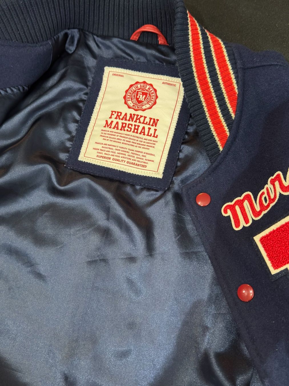 Franklin & Marshall Giacche: FRANKLIN & MARSHALL "COLLEGE" VARSITY JACKET SZ: M – Usato da Cortaillod venduto da Stay_Alive_vintage 5