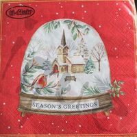 Serviette season's greetings (1420) 2Stk.
