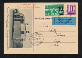 1937 Ganzsache Nr P146.002a mit Flugpost 20b