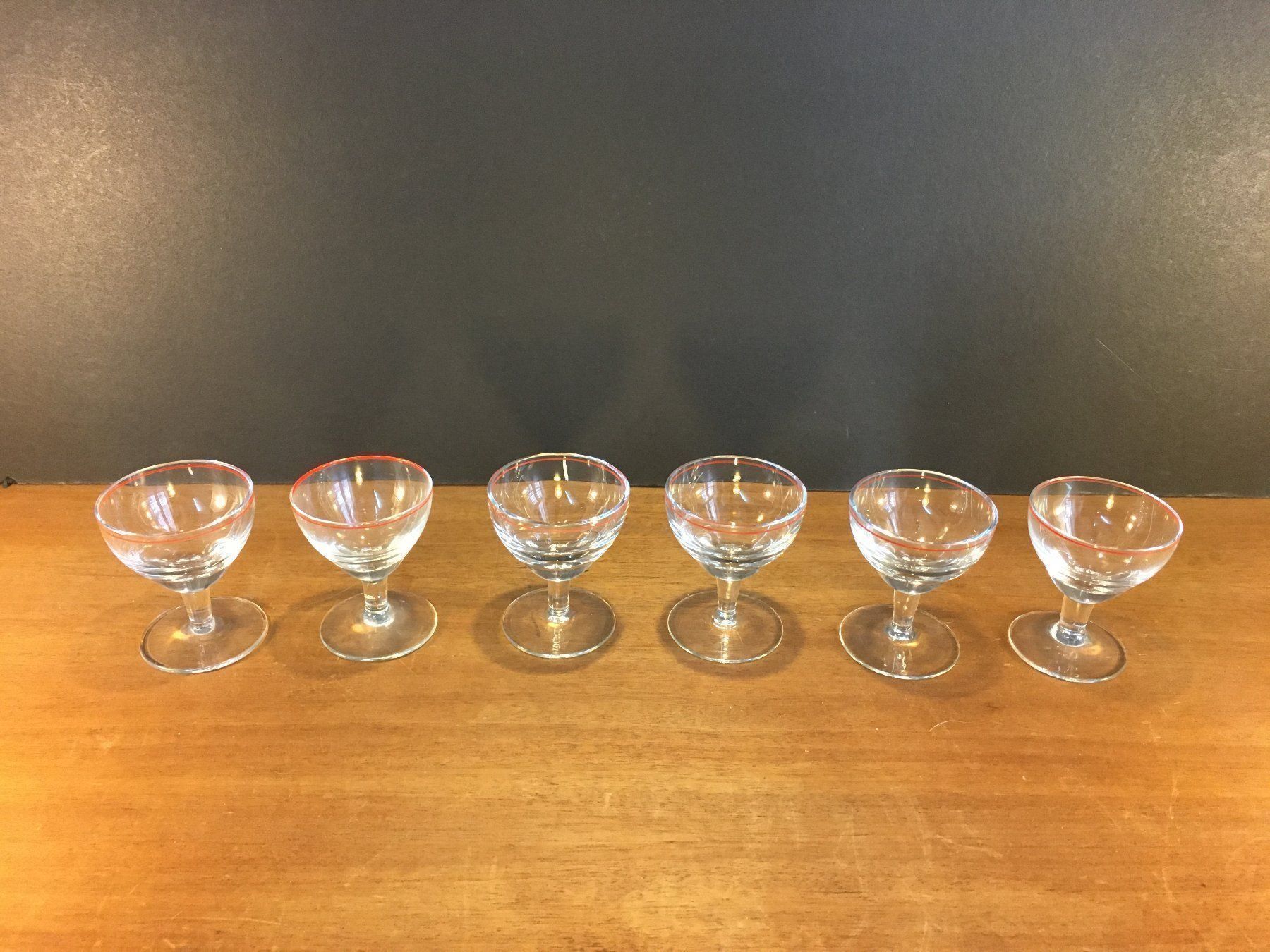 Bicchieri: Vintage 6 Gläser, ca. 7 cm. hoch – Usato da Schaffhausen venduto da vintageville 1