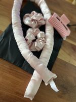 Lockenwickler Set rosa mit Tasche und Klammer neu