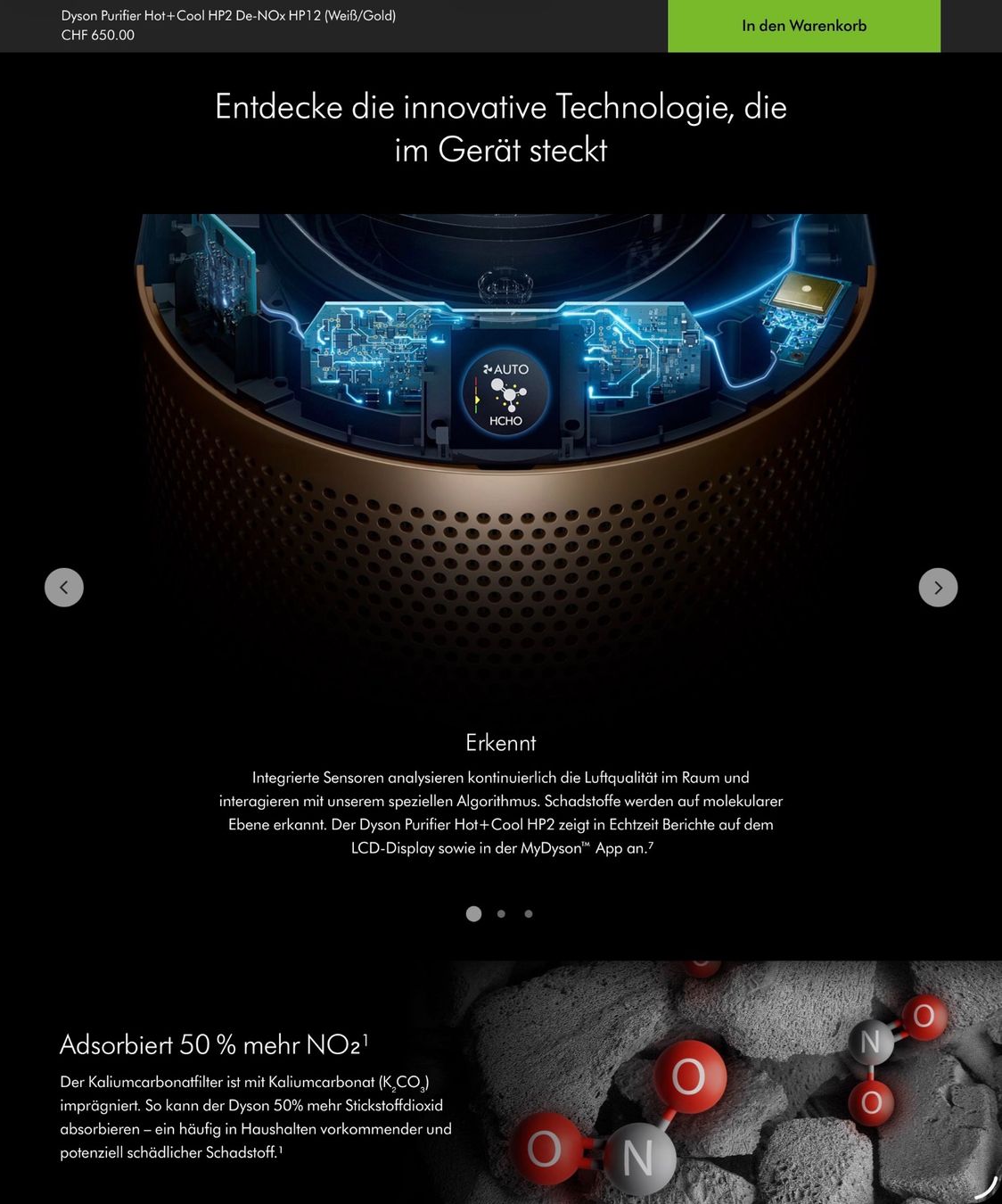 Dyson Ventilatori: Dyson Hot+Cool Formaldehyde HEPA H13 – Nuovo e nell'imballaggio originale da Meilen venduto da njo064 4