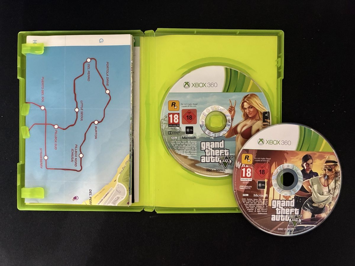 Microsoft Jeux: Grand Theft Auto V Xbox 360 gioco con mappa COMPLETO – Neuf (Voir description) à Taverne par nad02026 2
