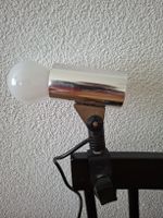 vintage Klemmlampe Hoffmeister, Chrom, Retro 
