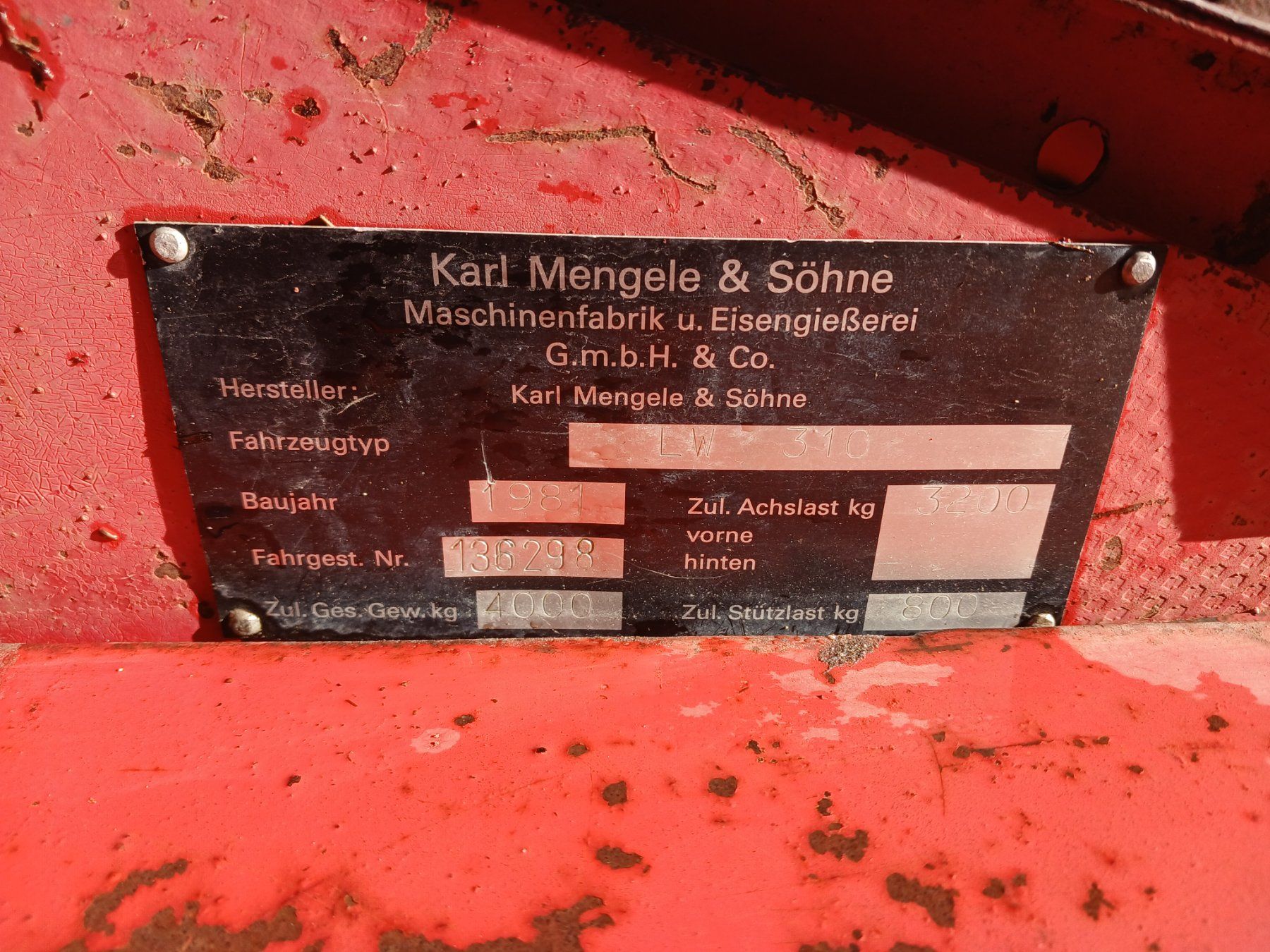 Mengele Anhänger: Mengele Ladewagen Quadro 310 – Gebraucht aus Krinau von P.grob 4