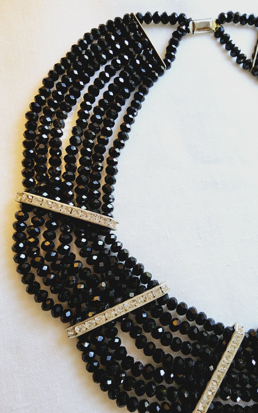 Ketten: Vintage luxuriöses Glasperlen Collier ca 1950 – Gebraucht aus Zürich von sanwit 3