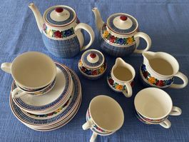 Nostalgisches Villeroy & Boch Keramik Tee-/Kaffeeservice 6 P
