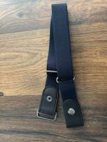Schnallenfreier Stretch Gürtel dunkelblau - Neu