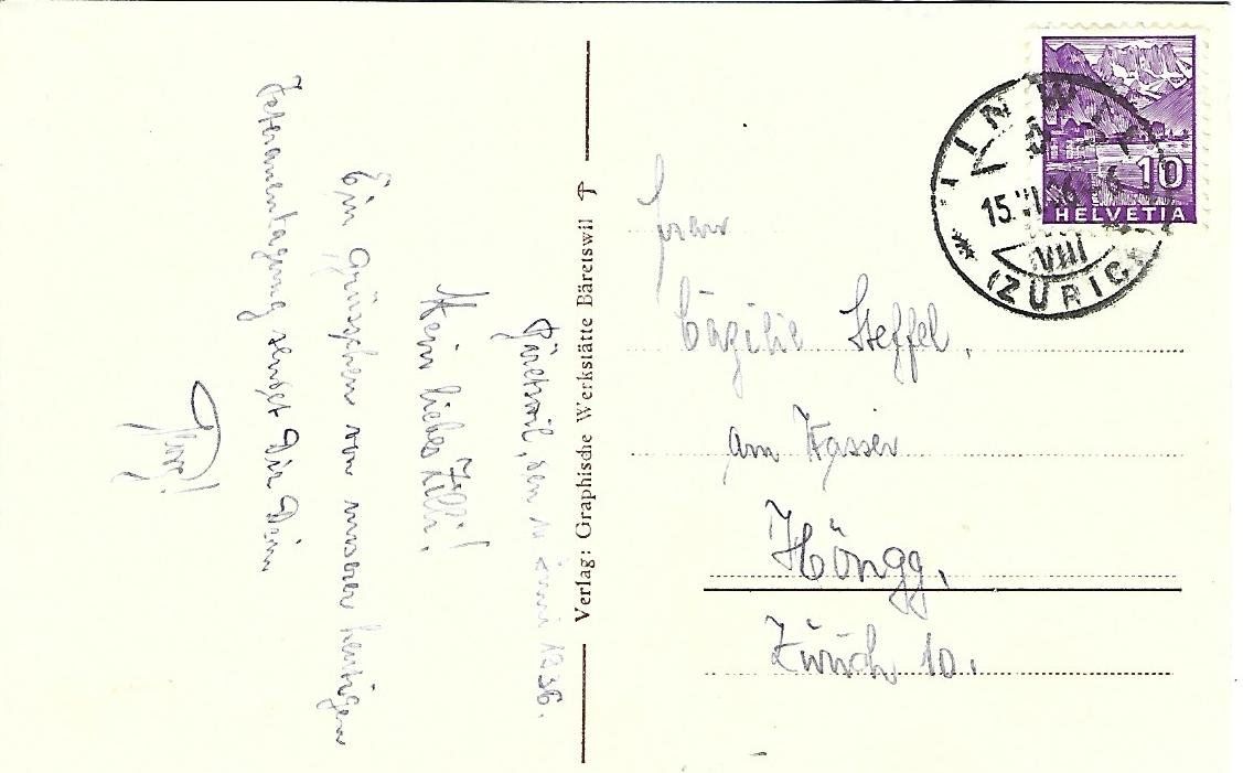 Cartes postales: Bäretswil Dorfansicht – D'occasion à Wetzikon ZH par Brulu100 1