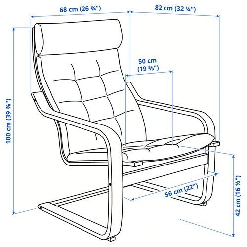 Ikea Fauteuils: POÄNG Sessel Dunkelgrau – D'occasion à Zürich par Scorten 1