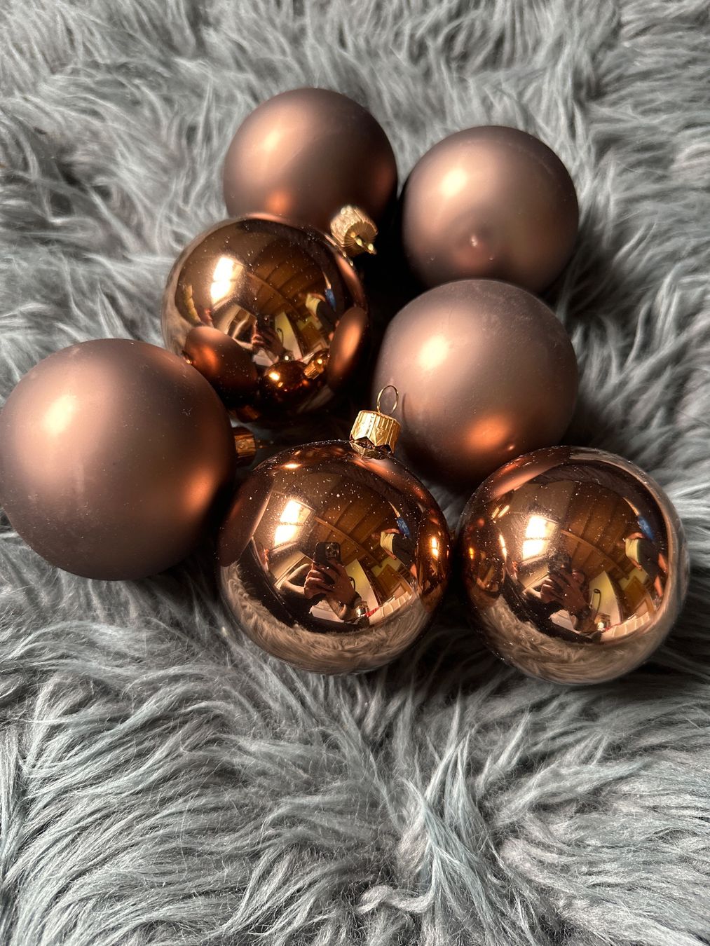 Alle Dekorationen: 7x Weihnachtskugeln Braun glänzend & matt Christbaumschmuck – Neu (gemäss Beschreibung) aus Wangen SZ von Jaay_Sky