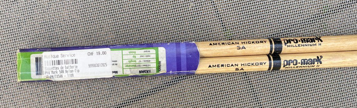 Strumenti musicali: Baguettes de batterie ProMark 5A – Usato da Prangins venduto da Timband 1