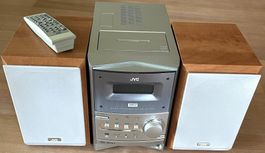 Mini-Musikanlage JVC UX-P400, Radio, CD, Tape defekt, 1974