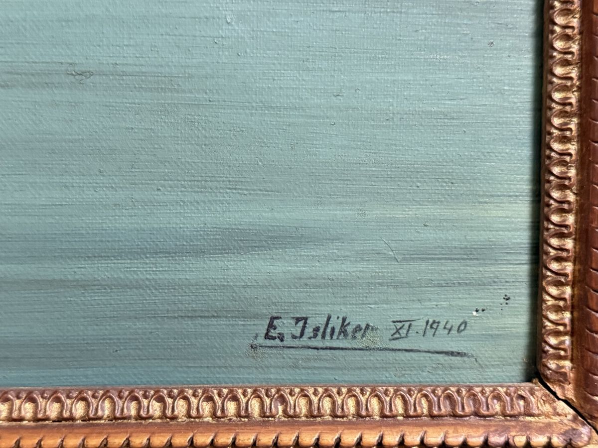 Gemälde: Öl auf Leinwand - E. Jsliker 1940 – Gebraucht aus Solothurn von NUVICO 3