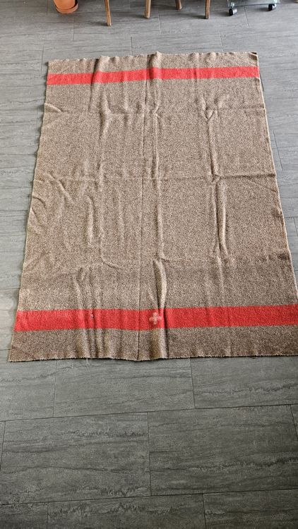 Schweizer Armee Wolldecke Militärdecke SW 41 1941 Decke (Gebraucht) In