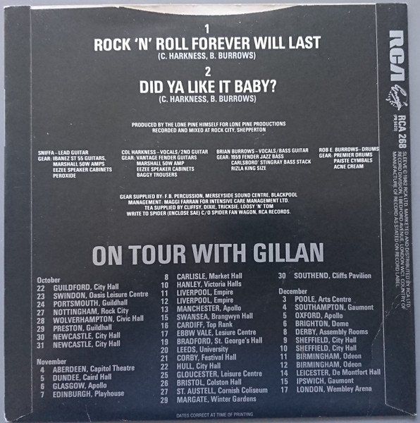 Schallplatten: Spider: Rock 'N' Roll Forever Will Last 7" – Gebraucht aus Steinhausen von Vilivinili 1