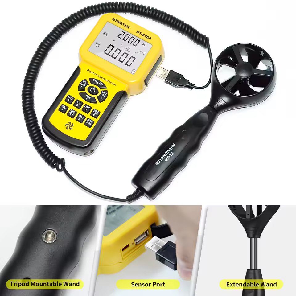 Misurare: NEU Hand-Anemometer Windmesser 0–160 km/h / Anémomètre – Nuovo e nell'imballaggio originale da Isérables venduto da Wishlist 3