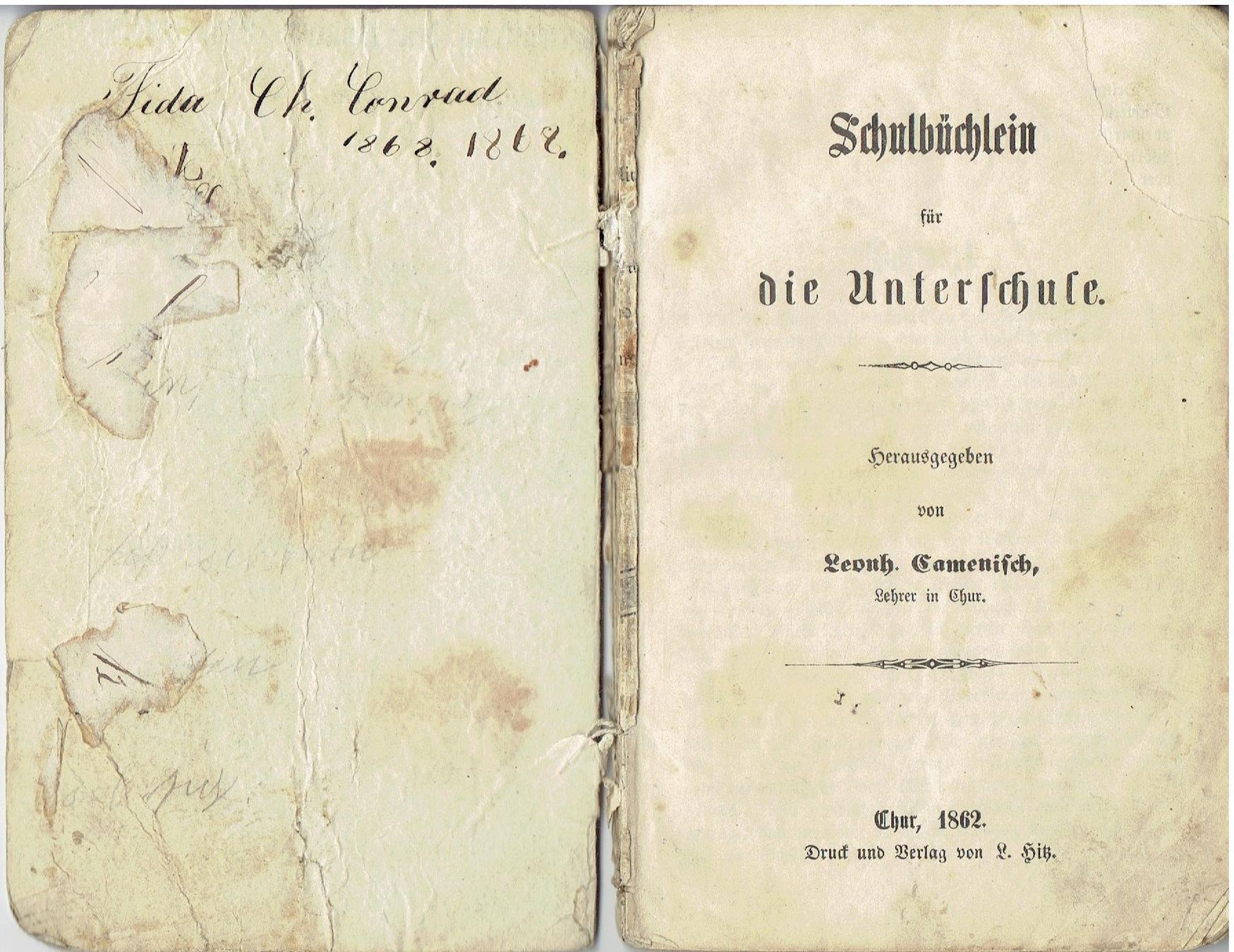 Libri: Schulbüchlein Chur 1862 – Difettoso da Flims - Dorf venduto da Stagediver 1