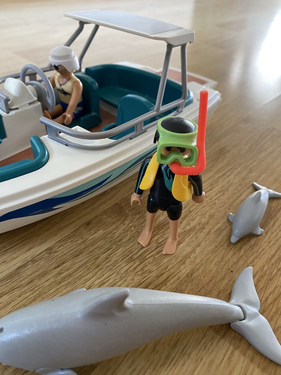 Playmobil Giocattoli: Playmobil Motorboot mit Taucher – Usato da Küsnacht ZH venduto da Ameise099 1