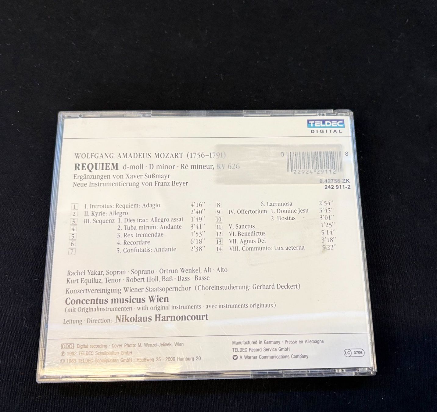 CD: Mozart - Don Giovanni 3 CD & REQUIEM 1CD – Usato da Zürich venduto da Drahtzug 6