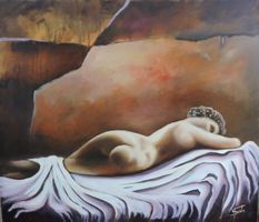 - Italienisches Gemälde - 60x70cm