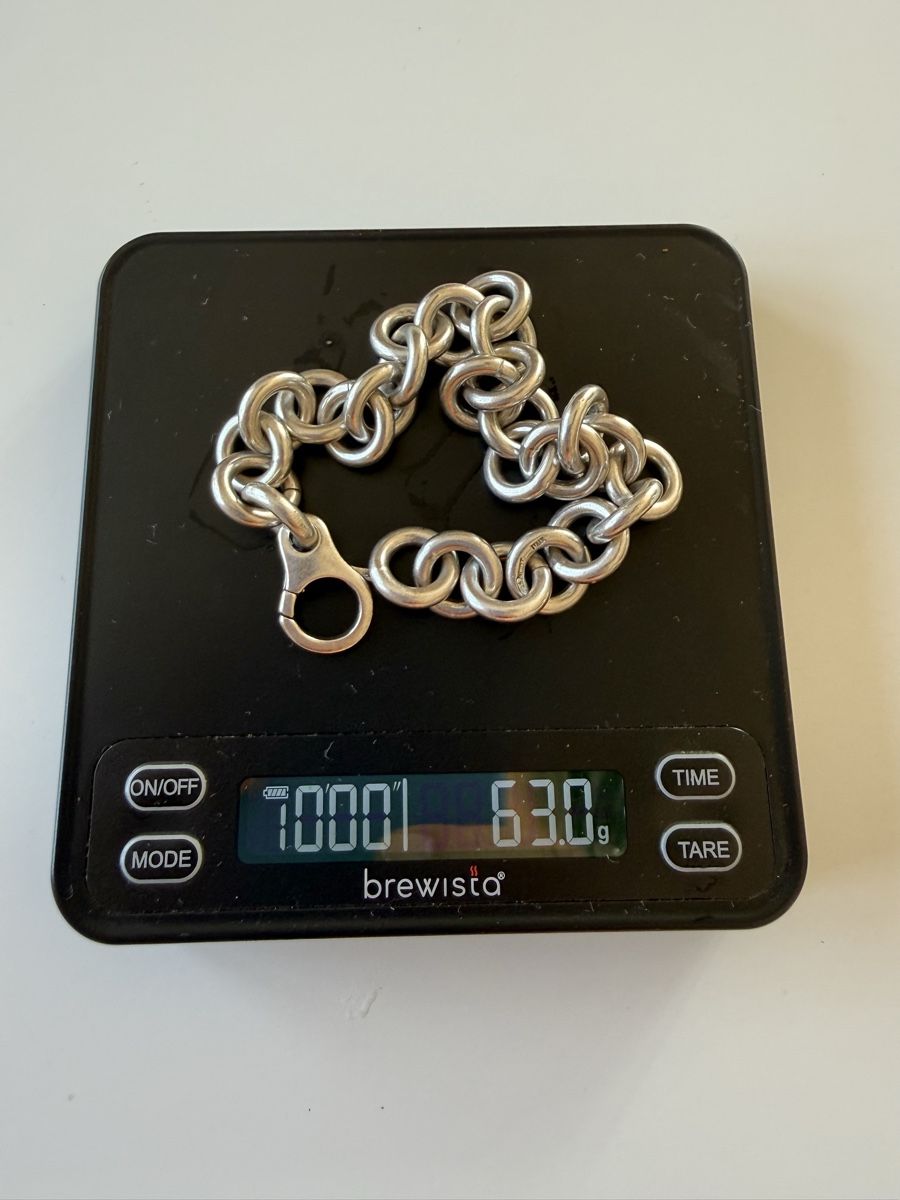 Bracciali & Braccialetti: 925 Silber Armbandkette 63g 20cm – Usato da Olten venduto da Jogger24