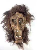 Grosse Walliser Holzmaske Tschäggättä handgeschnitzt