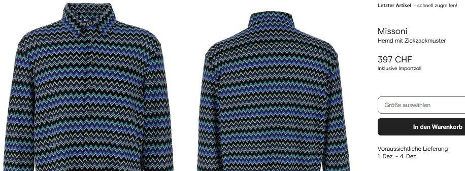 Missoni Camicie: Missoni Hemd / Chemise S – Usato da Collonges venduto da arashee 3