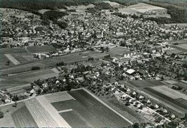Wangen b Olten SO Flugaufnahme Nr.743/3  , 1950