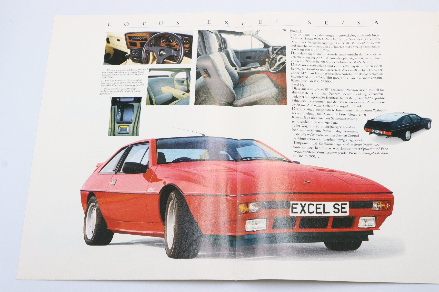 Lotus Documents: Lotus Excel & Esprit 1987 Prospekt – D'occasion à Bühl b.Aarberg par Collectorpassions 3