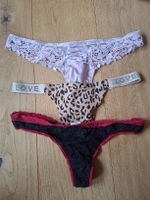 3er Set Damen Strings, diverse Muster, Grösse M