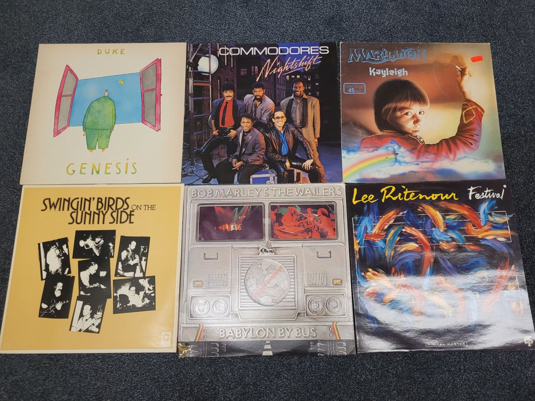 Schallplatten: 6 x Schallplatten Genesis, Commodores, Marillion, Bob Marley – Gebraucht aus Nürensdorf von spartacus64