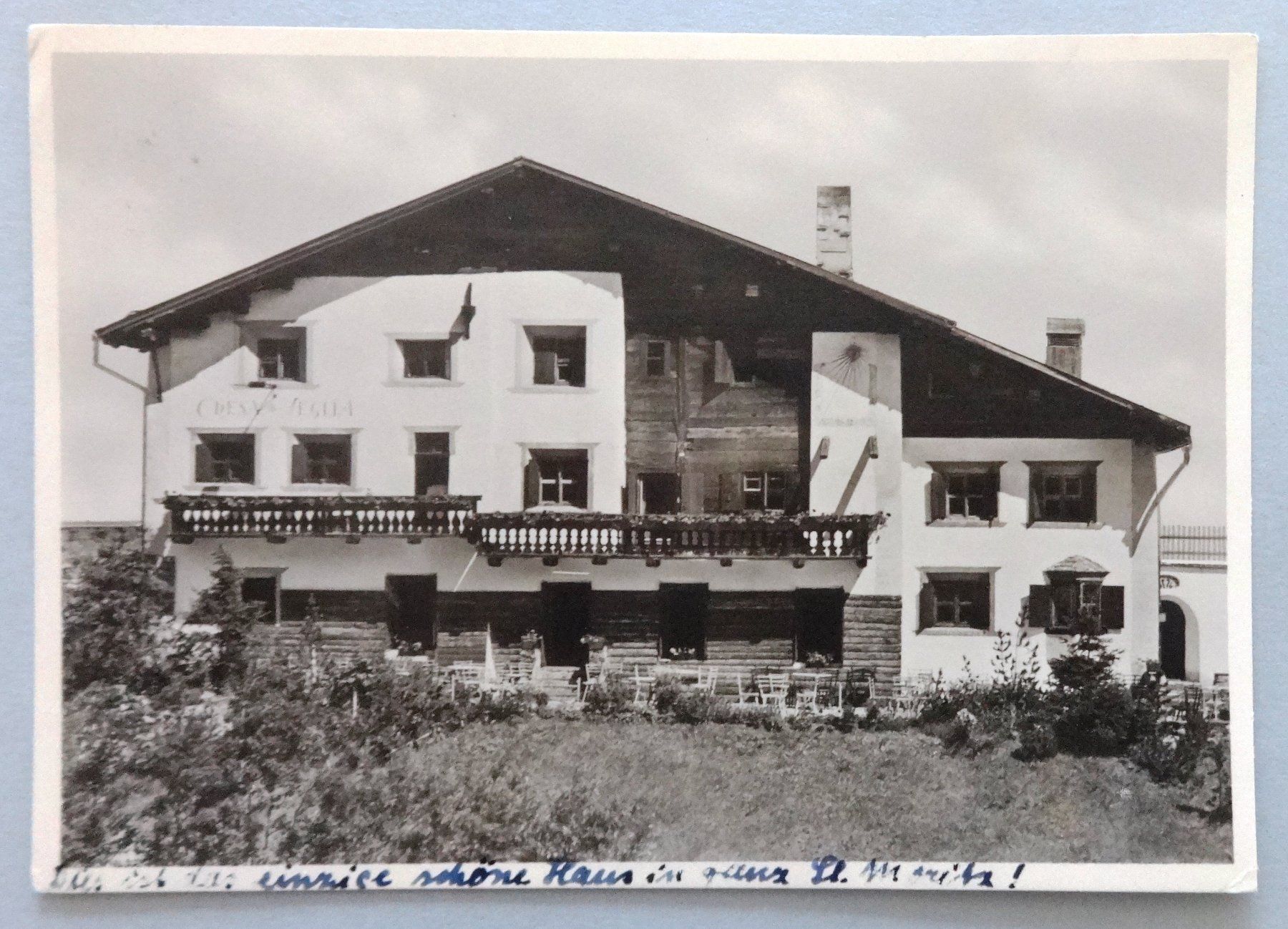Cartoline postali: "Chesa Veglia", St. Moritz (Engadin) – Usato da Fétigny venduto da Billy2miny