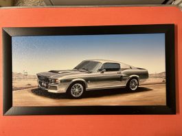 Druck Gemälde "Mustang" von Georg Huber, gerahmt!