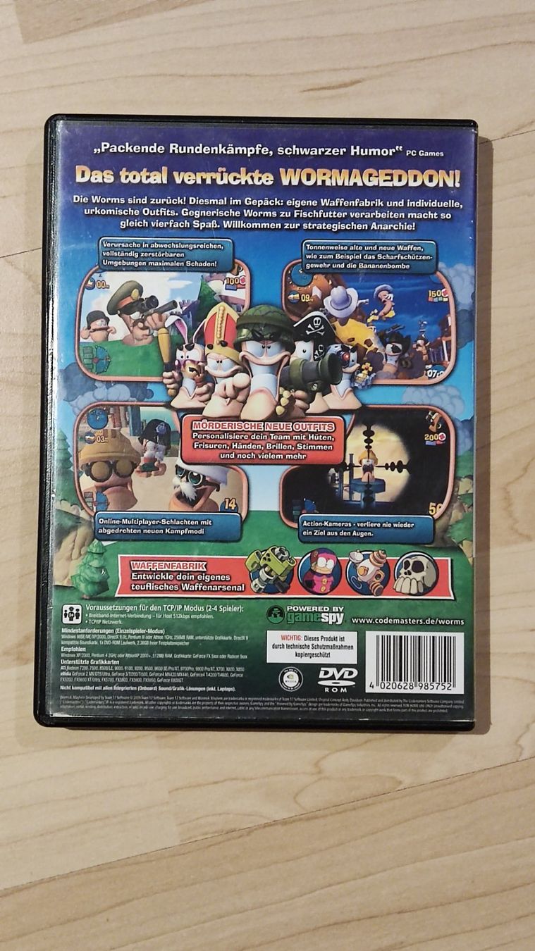 Spiele: Worms 4 PC CD-ROM - Kultiges Strategiespiel! – Gebraucht aus Schongau von Retro_Shop 1