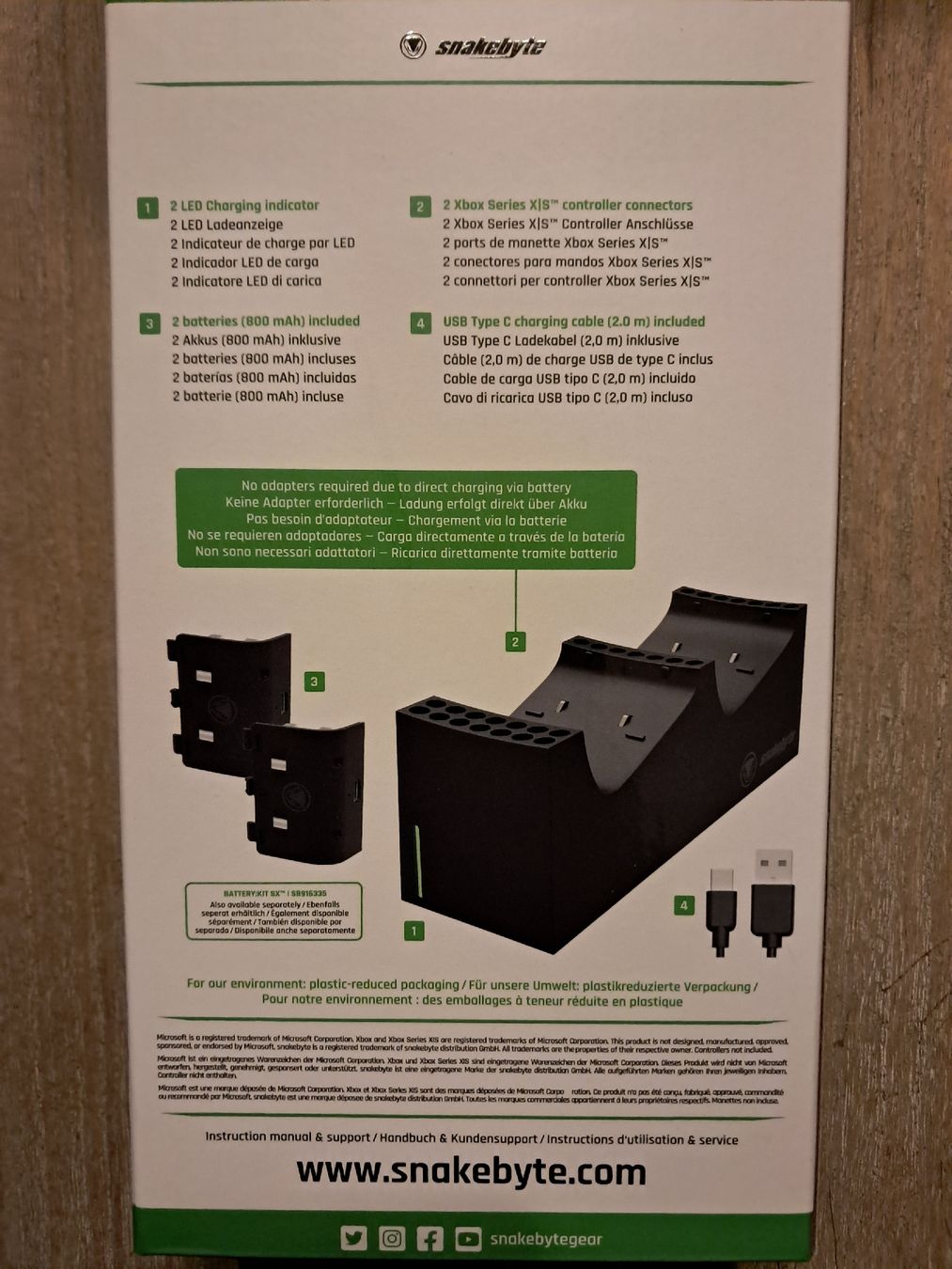 Microsoft Adapter & Kabel: XBox Series S / X - Snakebyte Twin Charger SX – Gebraucht aus Eschlikon TG von Rare_Ware 1