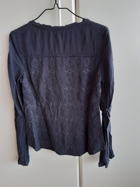 Chemisier (blouse) Léger Sud Express Taille 34 - Noir, Occasion Très Bon état