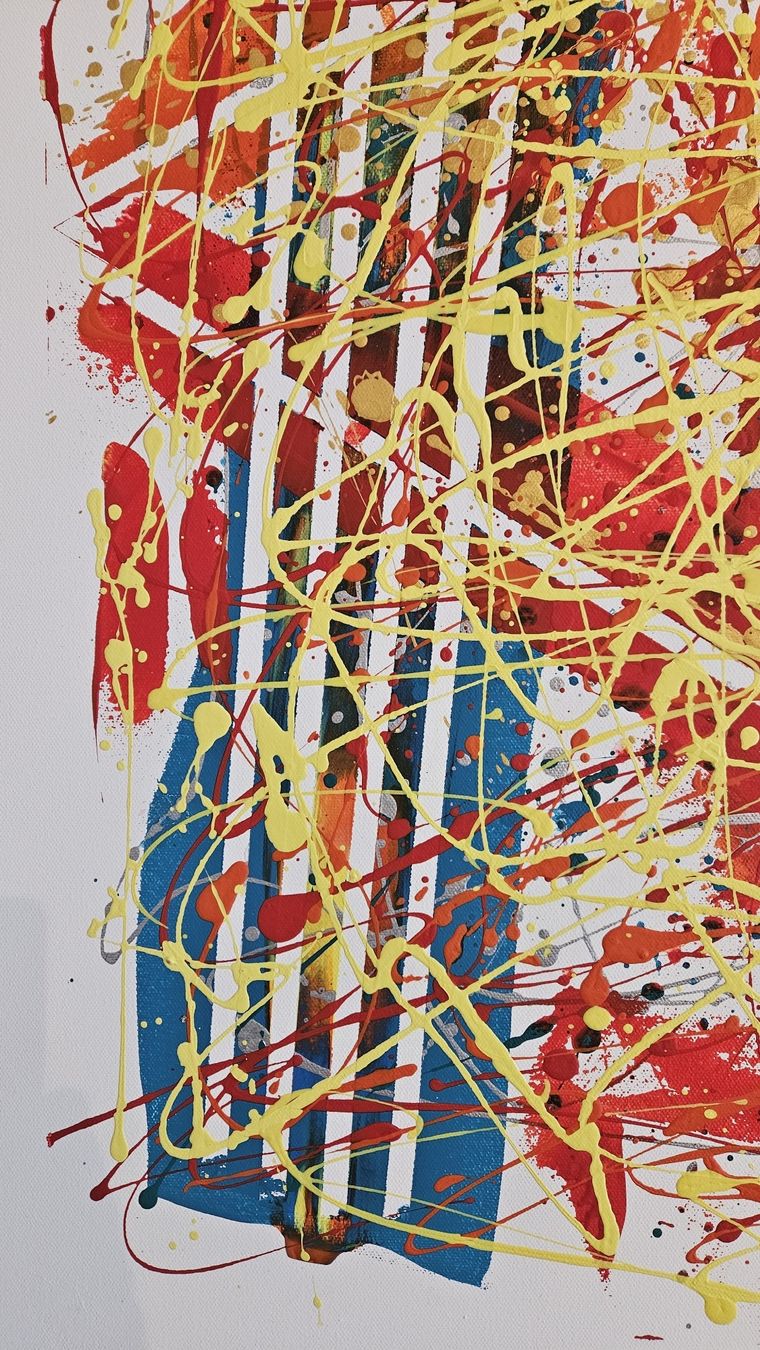 Gemälde: Tableau abstrait unique, parfait pour décorer votre intérieu – Neu (gemäss Beschreibung) aus Le Locle von fab_c9hh 6